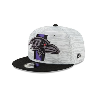 Black Baltimore Ravens Hat - New Era NFL Official NFL Training 9FIFTY Snapback Caps USA3754106